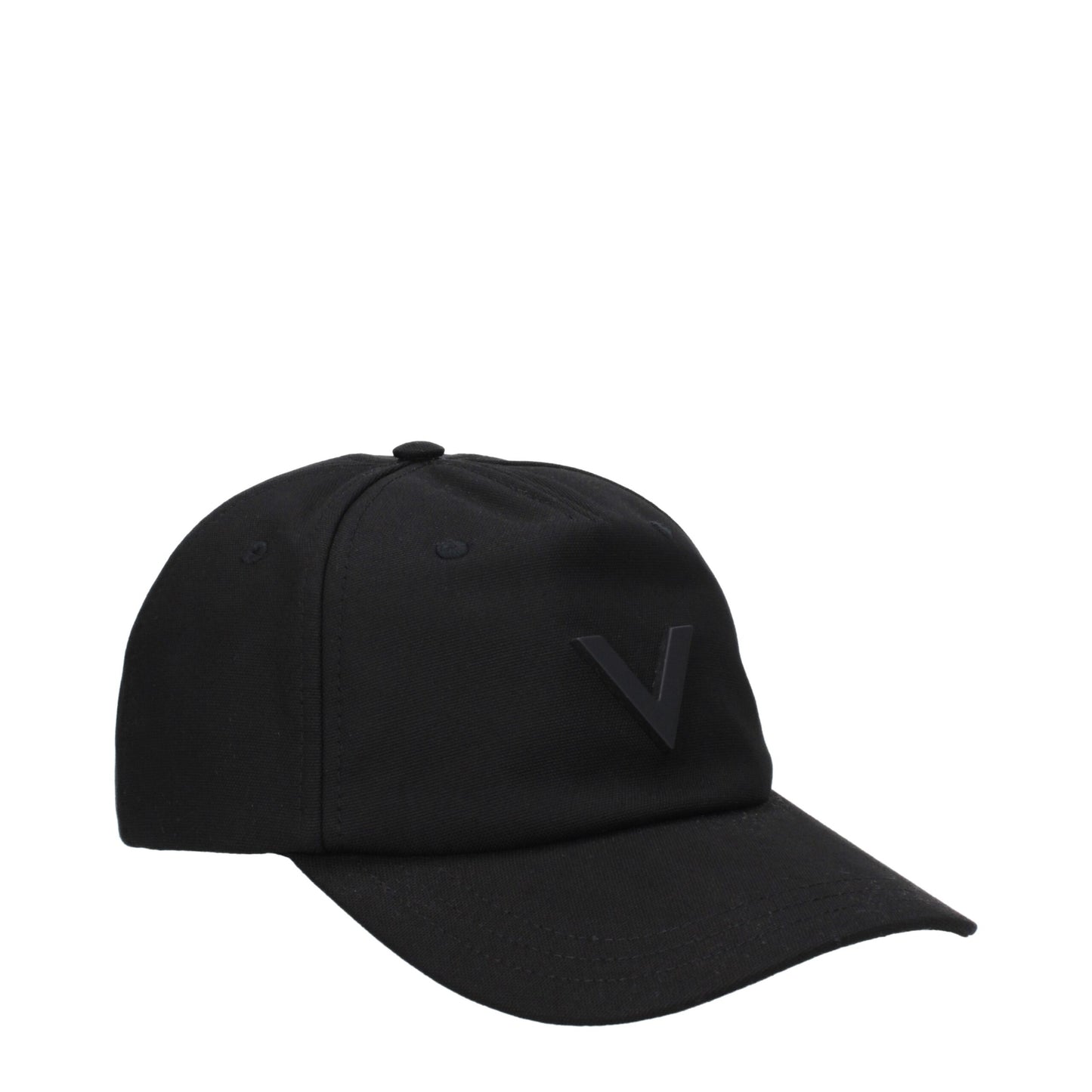 Valentino Garavani Black Cotton Cap Baseball Hat