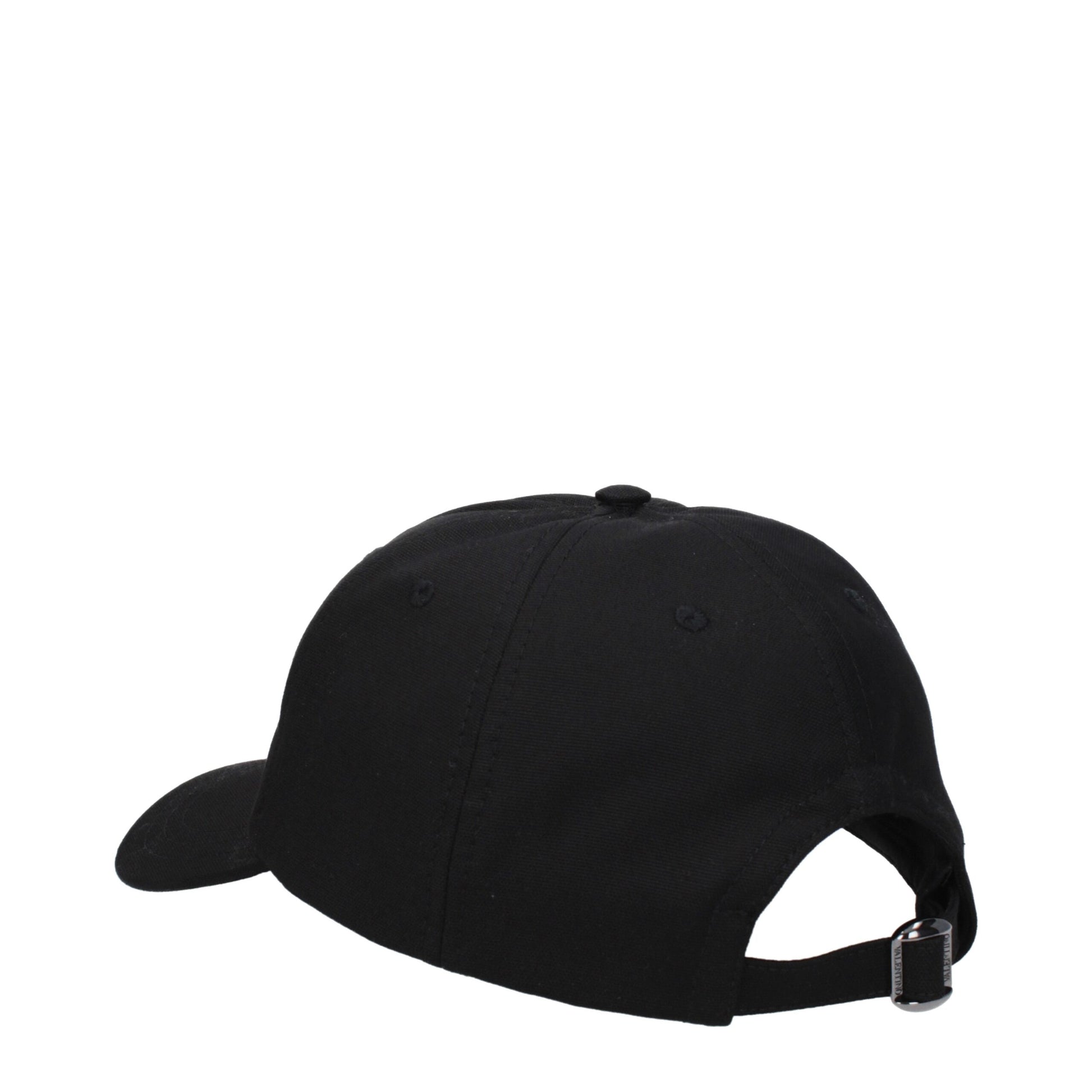 Valentino Garavani Black Cotton Cap Baseball Hat