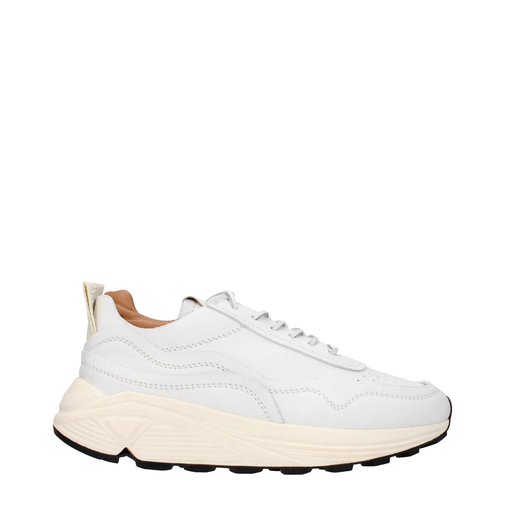 Buttero White Leather Chunky Sneakers Buttero