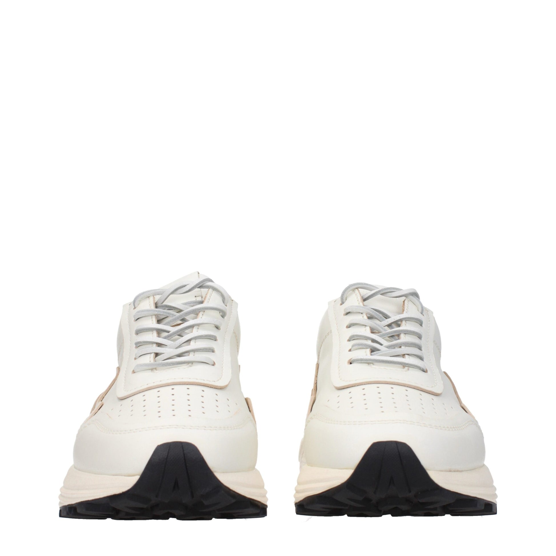 Buttero White Leather Low Top Sneakers Buttero
