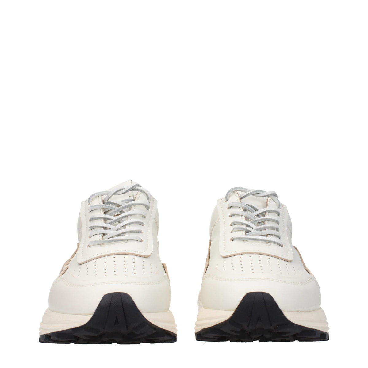 Buttero White Leather Low Top Sneakers Buttero