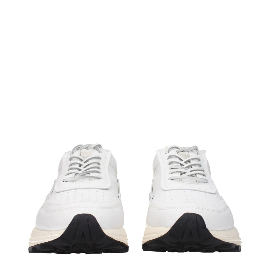 Buttero White Leather Chunky Sneakers Buttero