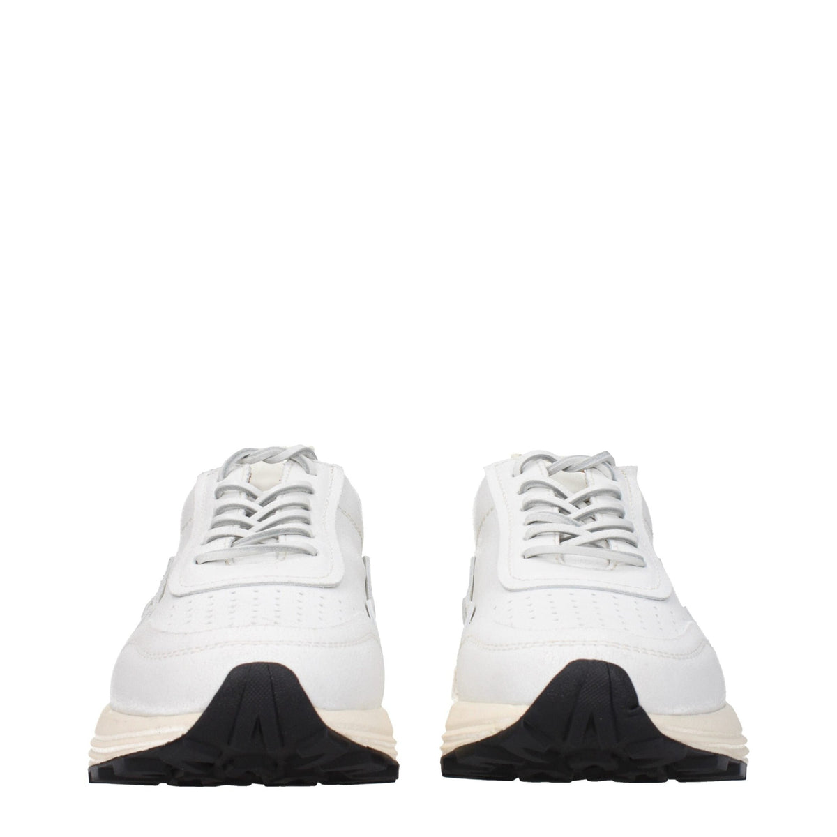 Buttero White Leather Chunky Sneakers Buttero