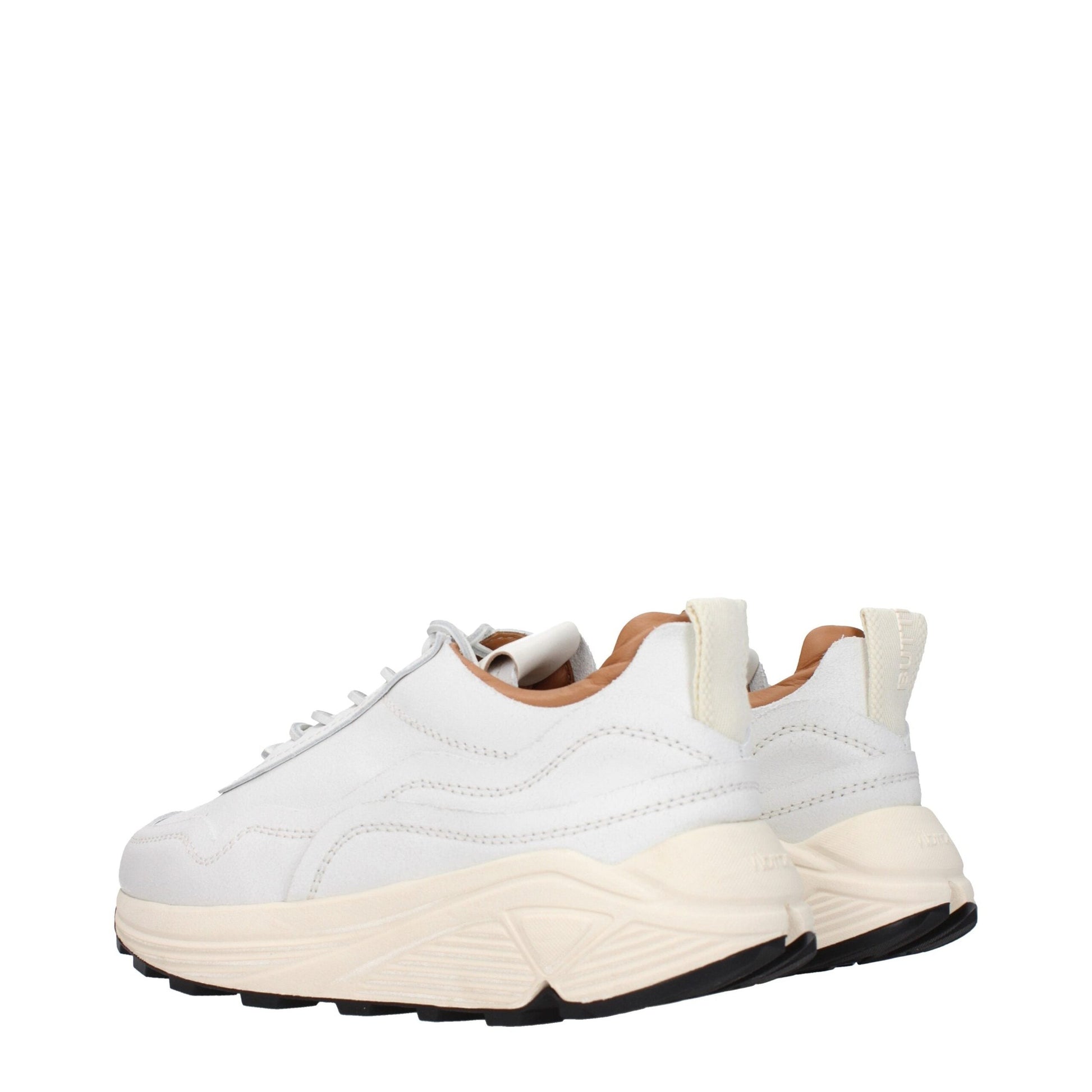 Buttero White Leather Chunky Sneakers Buttero