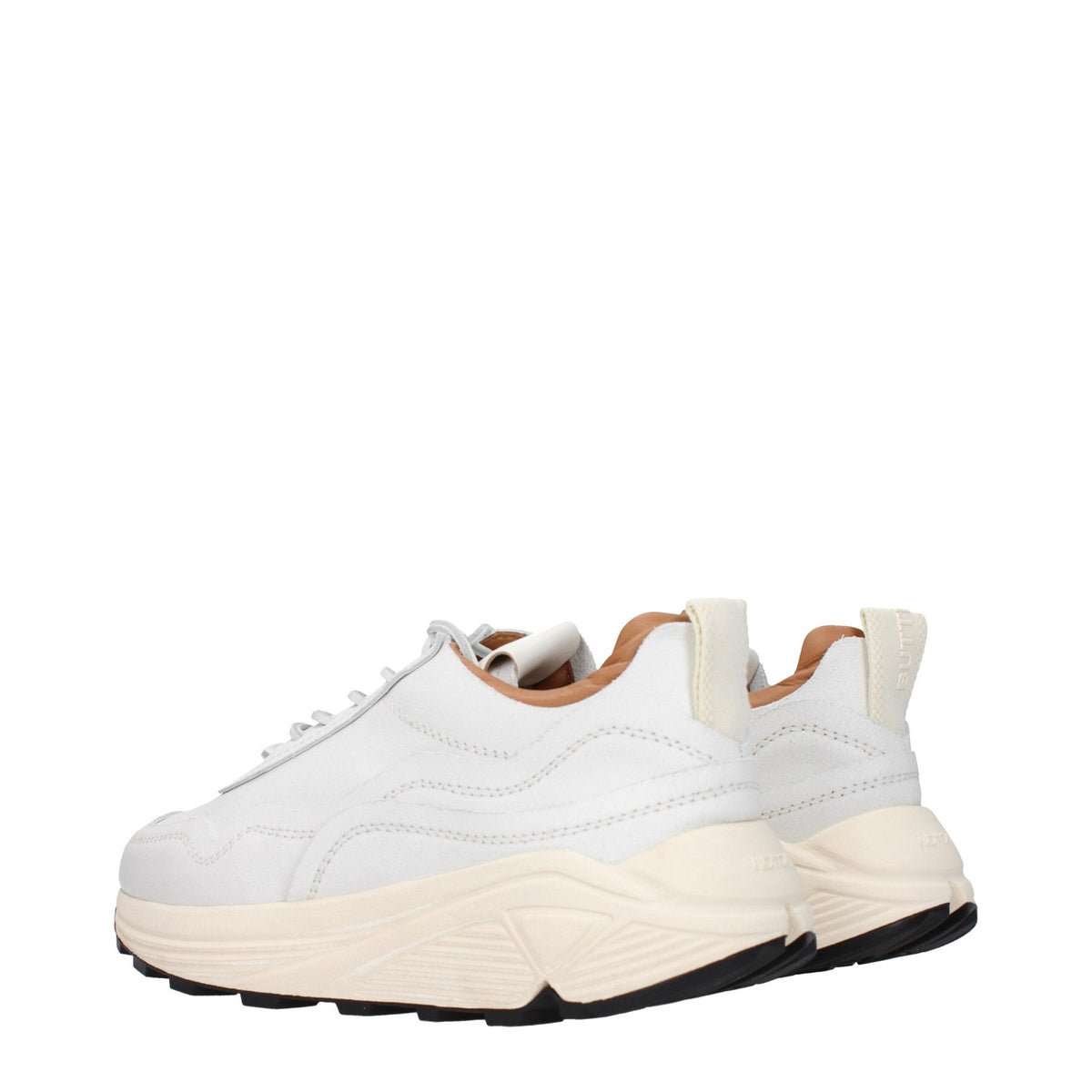 Buttero White Leather Chunky Sneakers Buttero