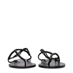 Isabel Marant Black Leather Flip-Flop Sandals Isabel Marant