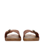 Isabel Marant Brown Leather Slippers Isabel Marant