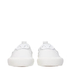 Valentino Garavani White Leather Slip-On Loafers Valentino Garavani