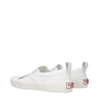 Valentino Garavani White Fabric Slip-On Loafers Valentino Garavani