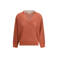 Brunello Cucinelli Red Cashmere Sweater
