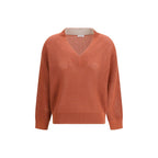 Brunello Cucinelli Red Cashmere Sweater