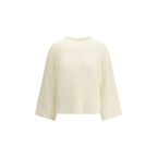 Fabiana Filippi Beige Wool Oves Aries Sweatshirt Fabiana Filippi