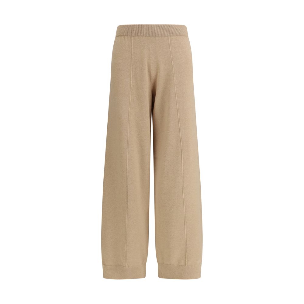 Fabiana Filippi Beige Wool Oves Aries Casual Pants Fabiana Filippi
