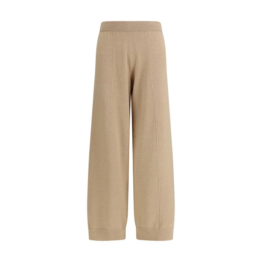 Fabiana Filippi Beige Wool Oves Aries Casual Pants Fabiana Filippi