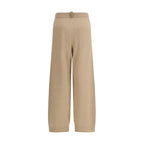 Fabiana Filippi Beige Wool Oves Aries Casual Pants Fabiana Filippi