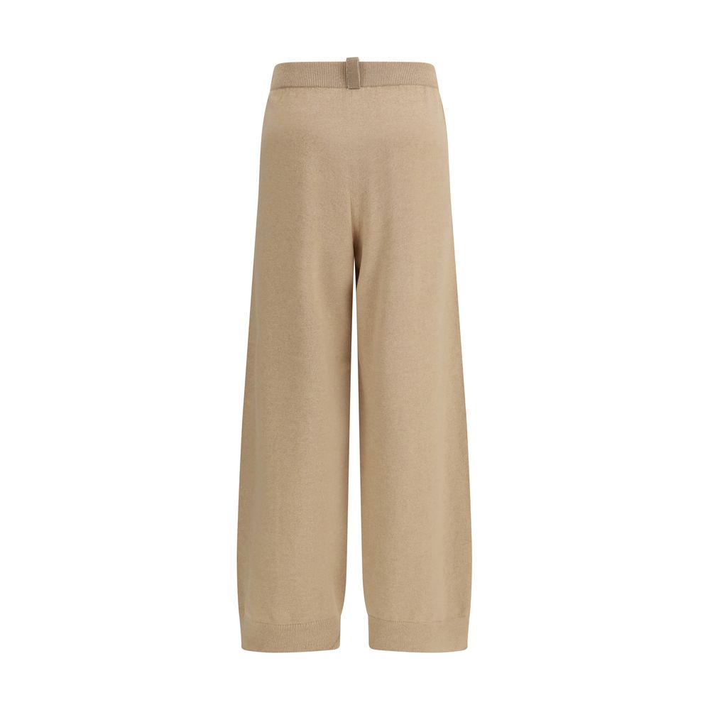Fabiana Filippi Beige Wool Oves Aries Casual Pants Fabiana Filippi