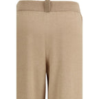 Fabiana Filippi Beige Wool Oves Aries Casual Pants Fabiana Filippi