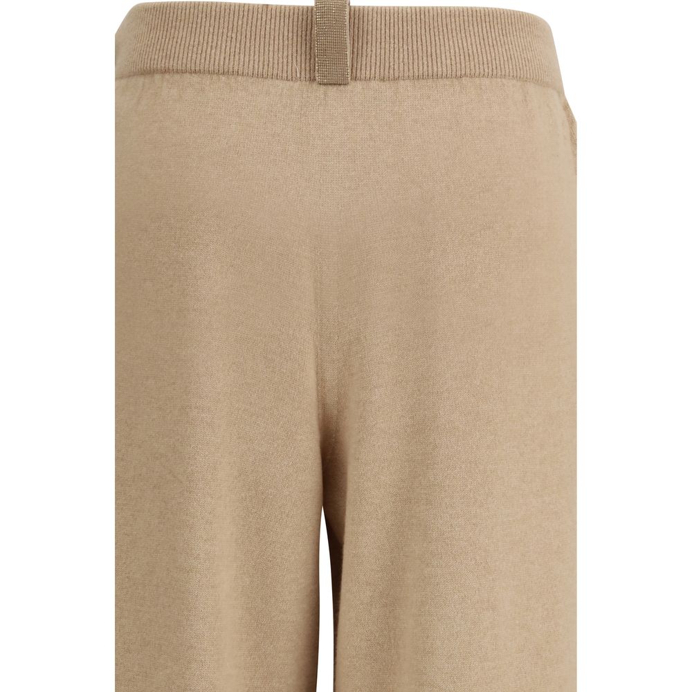 Fabiana Filippi Beige Wool Oves Aries Casual Pants Fabiana Filippi
