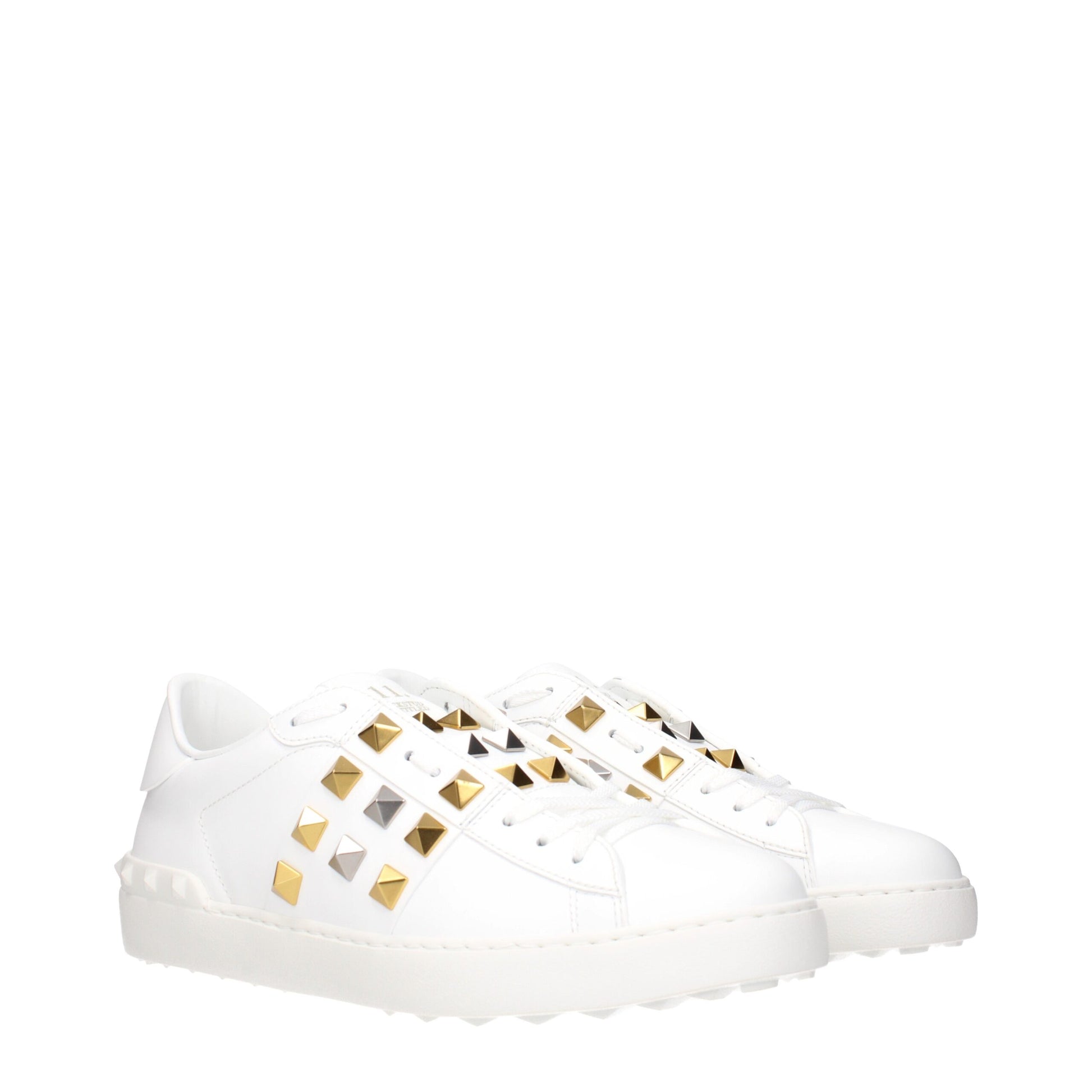Valentino Garavani White Leather Low Top Sneakers Valentino Garavani
