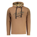 Rifle men's brown cotton sweatshirt with ribbed cuffs and neckline, casual fit, and soft fabric for comfortable everyday wear.