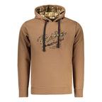 Rifle men's brown cotton sweatshirt with ribbed cuffs and neckline, casual fit, and soft fabric for comfortable everyday wear.