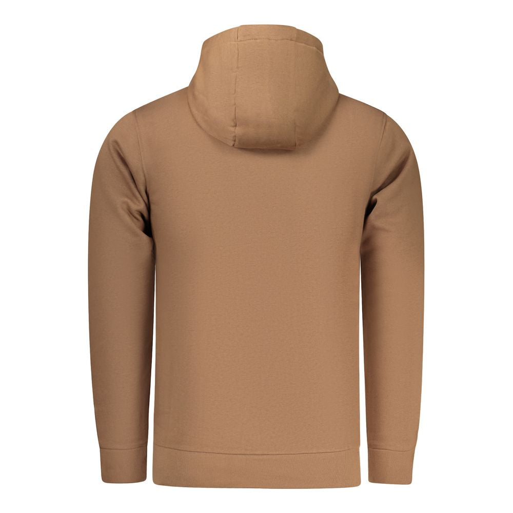 Brown Cotton Rifle men's sweatshirt featuring a comfortable fit and casual style, with a ribbed collar and cuffs.