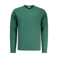 Green Rifle cotton men's sweatshirt with a crew neck and long sleeves, featuring a casual, comfortable fit.