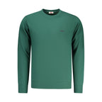 Green Rifle cotton men's sweatshirt with a crew neck and long sleeves, featuring a casual, comfortable fit.