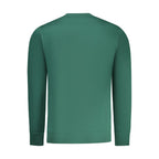 Green Rifle Cotton Men’s Sweatshirt with ribbed cuffs and neckline, casual and comfortable for everyday wear.