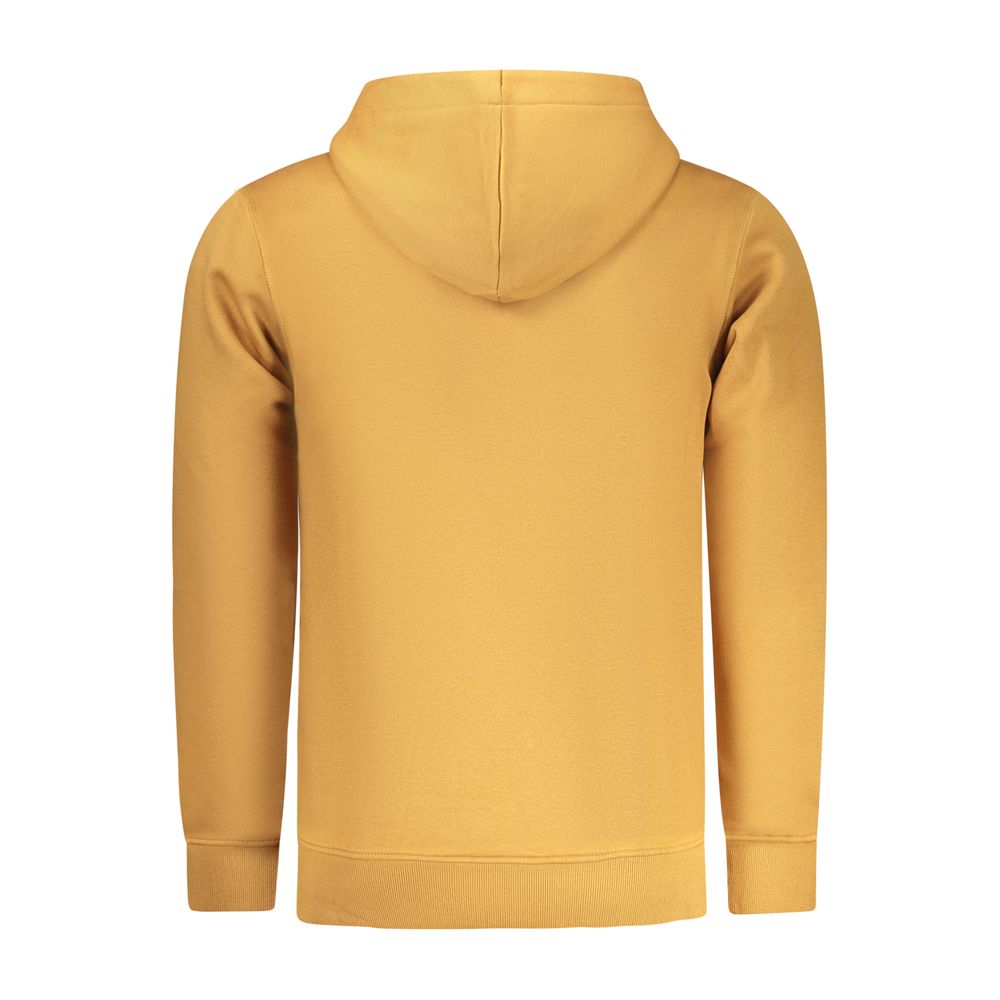 Rifle Marrone cotton men's sweatshirt with a relaxed fit and ribbed cuffs, featuring a simple crewneck design.