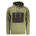 Green Rifle Verde Cotton men's hoodie with front pocket and drawstring hood, casual style and comfortable fit.