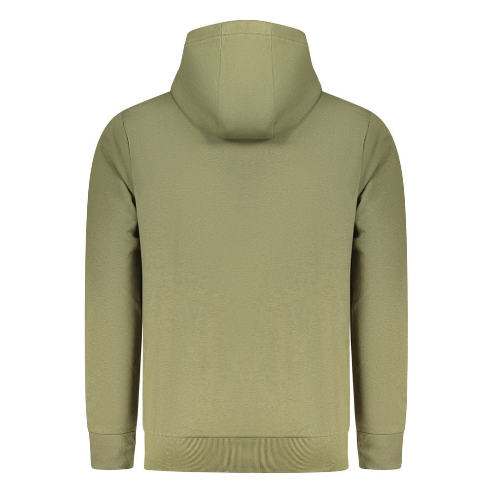 Green Rifle Cotton Men's Hoodie with front pocket and drawstrings, casual and comfortable for everyday wear.