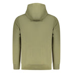 Green Rifle Cotton Men's Hoodie with front pocket and drawstrings, casual and comfortable for everyday wear.