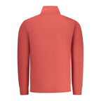 Red cotton men's sweatshirt by Rifle with a crew neckline and long sleeves, displayed on a plain background.