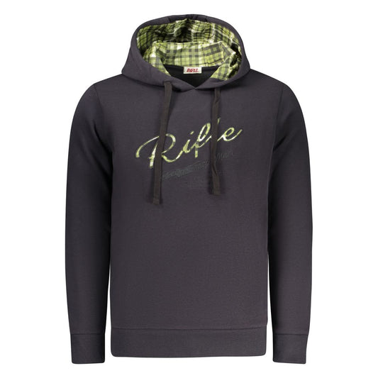 Rifle Blue Cotton Men's Hoodie Rifle