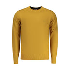 Rifle Oro Poliestere Men Sweater showing a stylish gray polyester sweater with a ribbed collar and cuffs on a model.