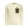 Rifle Bianco Cotton Men's Sweatshirt shown in white with a relaxed fit and ribbed cuffs and hem.