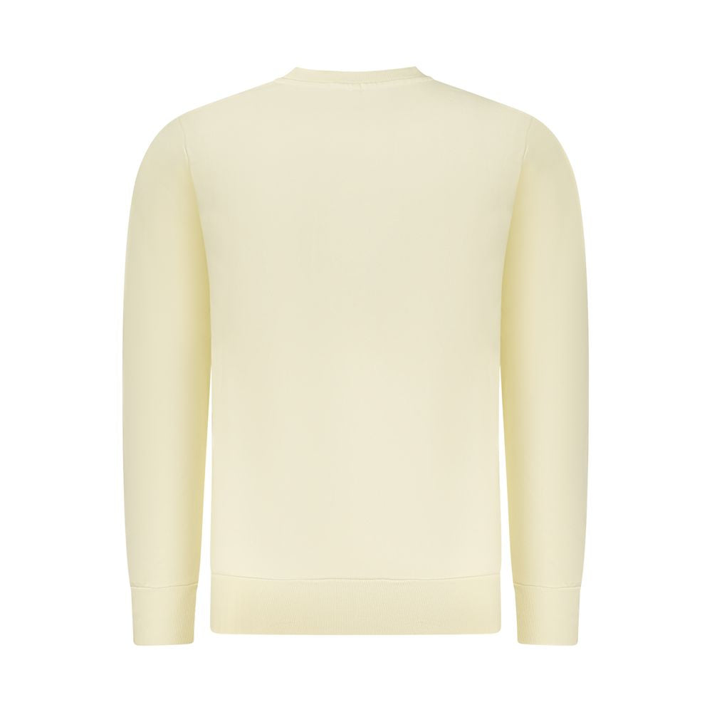 Rifle Bianco cotton men's sweatshirt in white, featuring a crew neck and long sleeves, casual and comfortable for everyday wear.