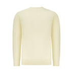 Rifle Bianco cotton men's sweatshirt in white, featuring a crew neck and long sleeves, casual and comfortable for everyday wear.