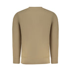 Brown Rifle cotton men's sweatshirt with long sleeves and ribbed cuffs, featuring a crew neckline and casual style.