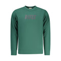 Green Cotton Rifle men's sweatshirt with a relaxed fit and ribbed cuffs, featuring the Rifle logo on the front.