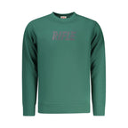 Green Cotton Rifle men's sweatshirt with a relaxed fit and ribbed cuffs, featuring the Rifle logo on the front.