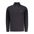 Blue cotton men's sweatshirt by Rifle featuring a classic crewneck and comfortable fit, perfect for casual wear.