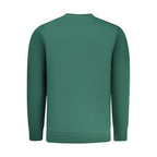 Green Rifle Cotton Men’s Sweatshirt with ribbed cuffs and neckline, casual fit, and logo detail on front.