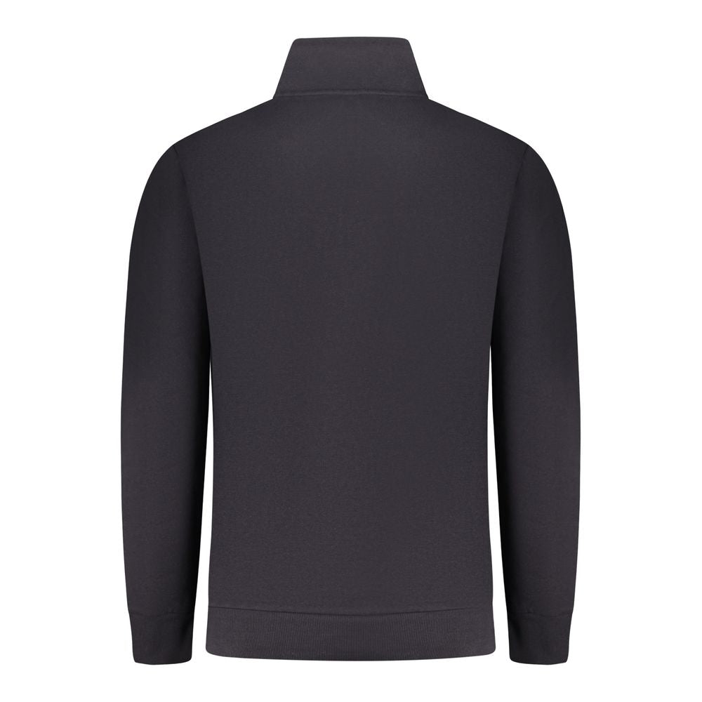 Rifle blue cotton men's sweatshirt featuring a relaxed fit and crew neckline, ideal for casual wear.