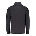 Rifle blue cotton men's sweatshirt featuring a relaxed fit and crew neckline, ideal for casual wear.