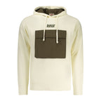 White cotton men's sweatshirt by Rifle featuring a classic crewneck and comfortable fit.