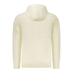 White cotton men's sweatshirt by Rifle featuring a classic crew neck and long sleeves, casual and comfortable for everyday wear.