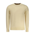 Beige Rifle men's sweater made of polyester, featuring a crew neck and long sleeves, displayed on a neutral background.