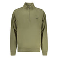 Green Rifle Cotton Men's Sweatshirt with ribbed cuffs and crew neck, casual apparel for everyday wear.